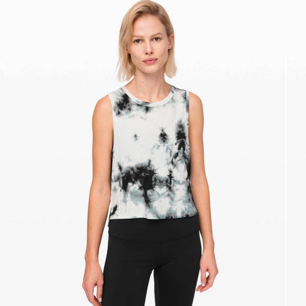 Lululemon Train to Be Tank *Shibori Deep Coal